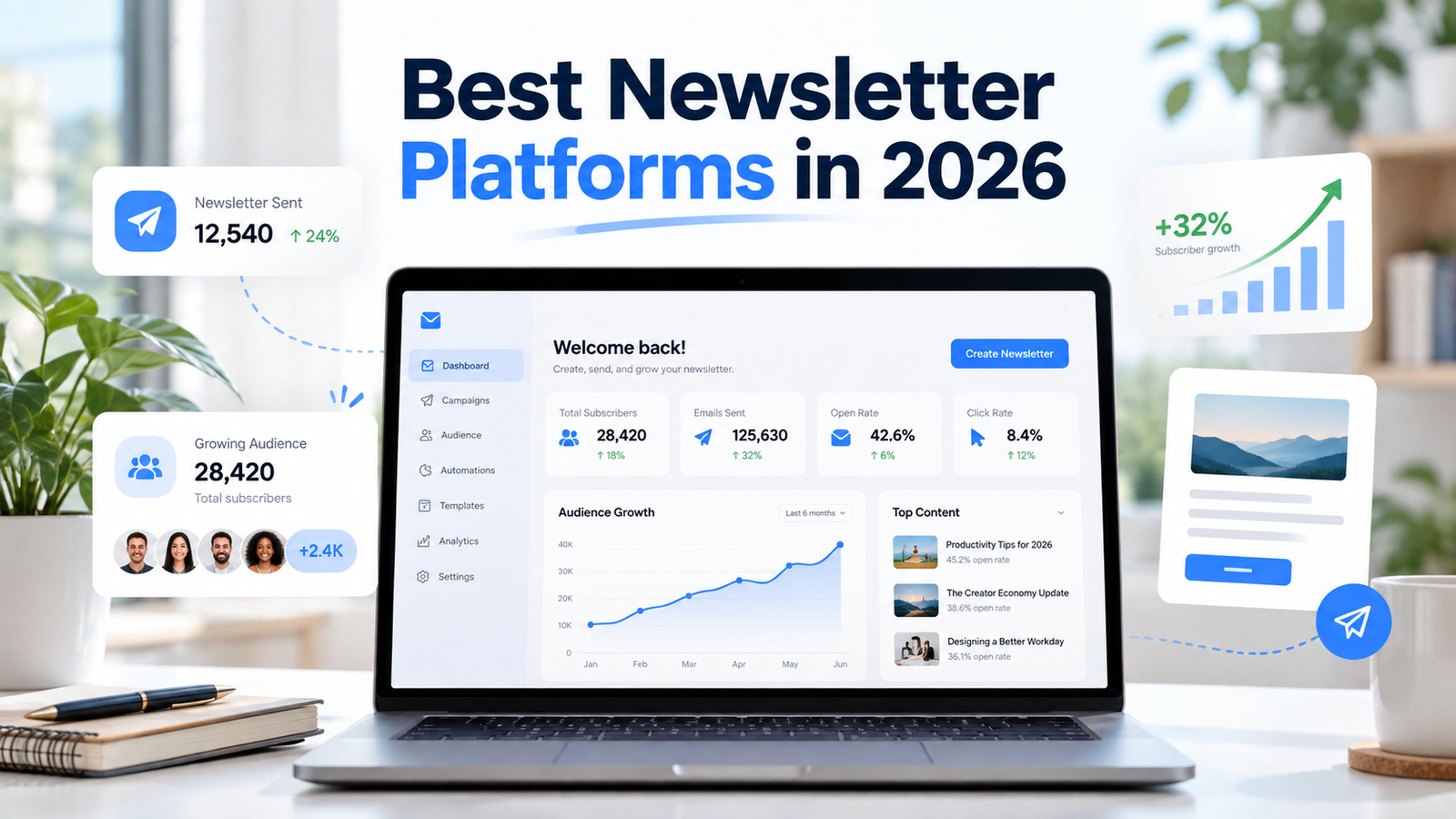 Best Newsletter Platforms in 2026 hero image